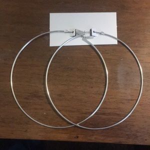 Large hoop earrings